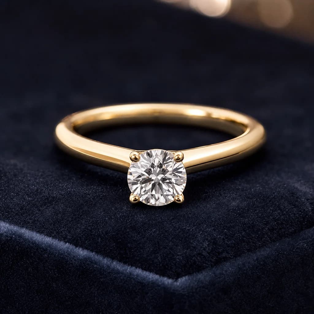 Trichel & Co. solid gold lab-grown diamond jewelry atelier close-up IGI certified