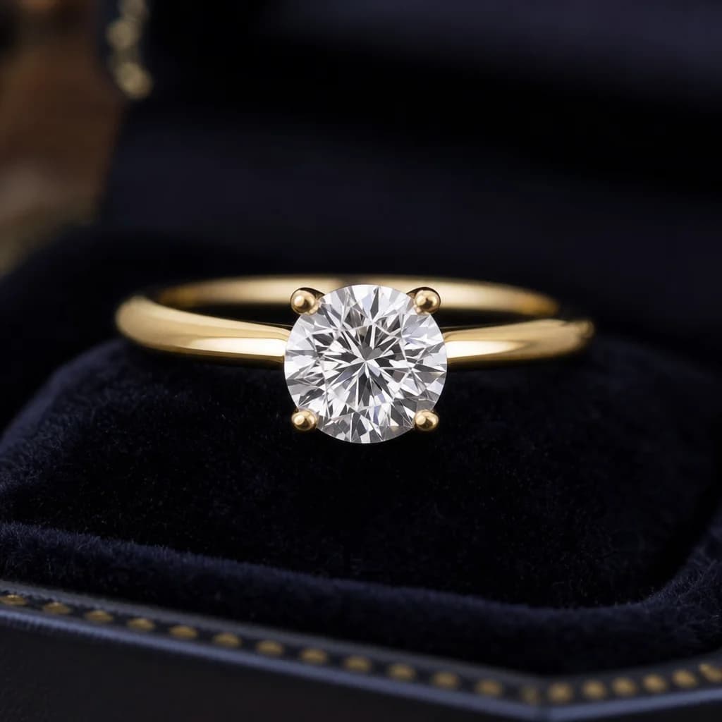 Woman wearing lab-grown diamond jewelry from Trichel & Co. fine diamond jewelry