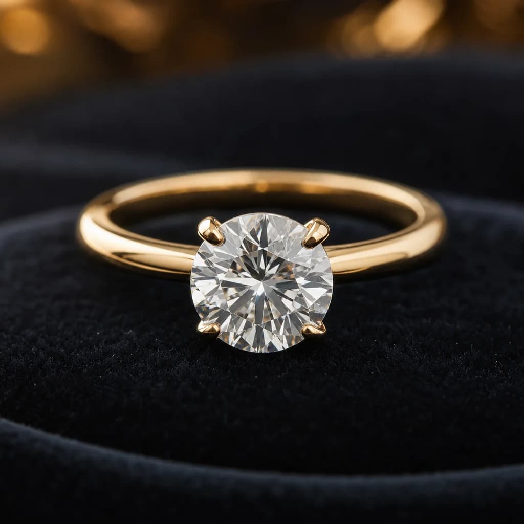 Loose lab-grown diamond IGI certified for solid gold Trichel & Co. fine jewelry