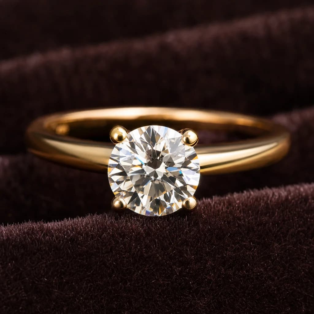Woman wearing lab-grown diamond jewelry from Trichel & Co. fine diamond jewelry