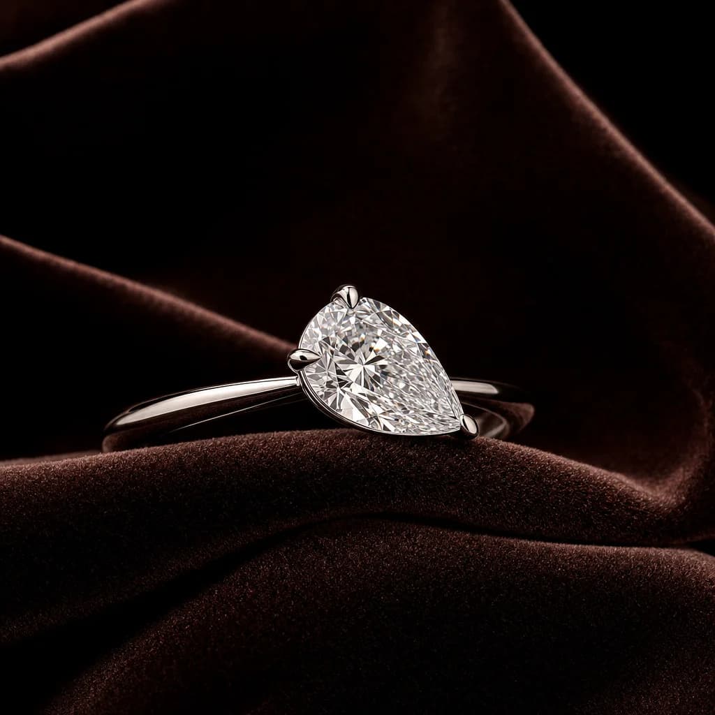 Radiant Cut Diamond Solitaire Ring 1