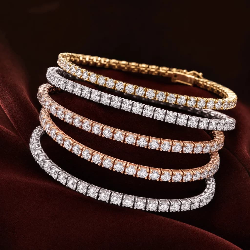Lab-Grown Diamond Tennis Necklace 1