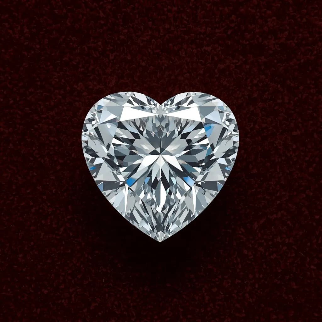 Heart lab-grown diamond shape IGI certified