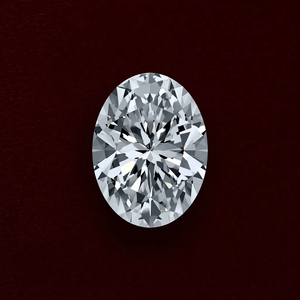 Oval cut lab-grown diamond IGI certified